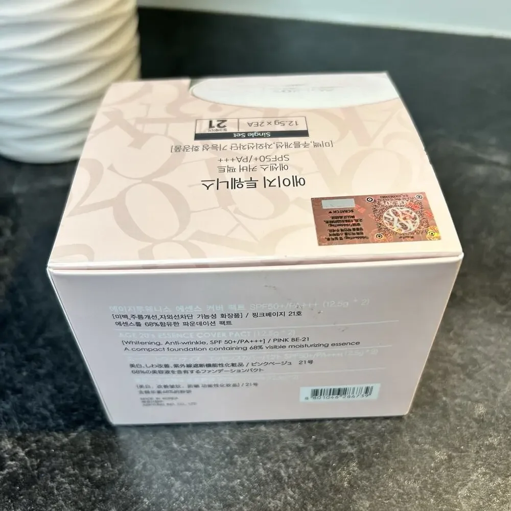AGE20'S The Original Essence Cover Pact‎ 2 Refills SET #21 PINK LATTE EXP